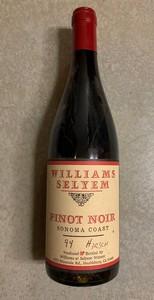 Bottle of 1994 Williams Selyem Hirsch Vineyards Pinot Noir
