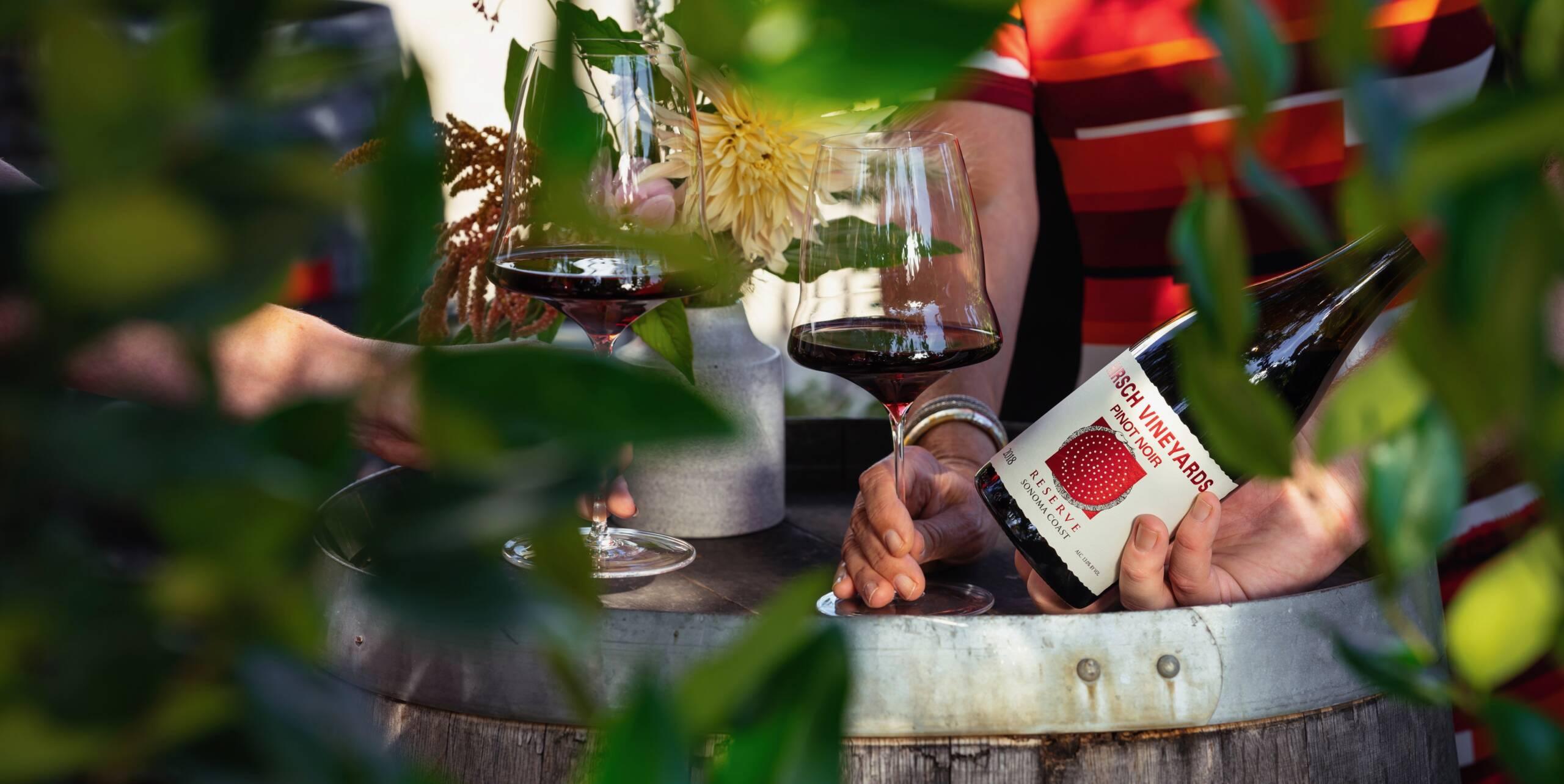 Hirsch 'Reserve' Estate Pinot Noir wine tasting
