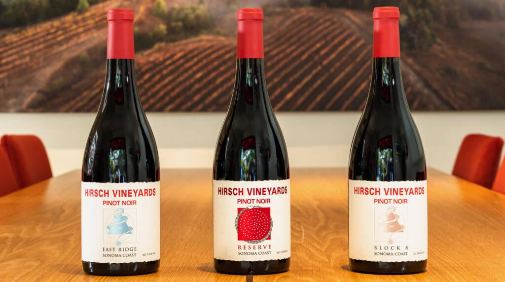 The 2016 Pinot Noirs from Hirsch